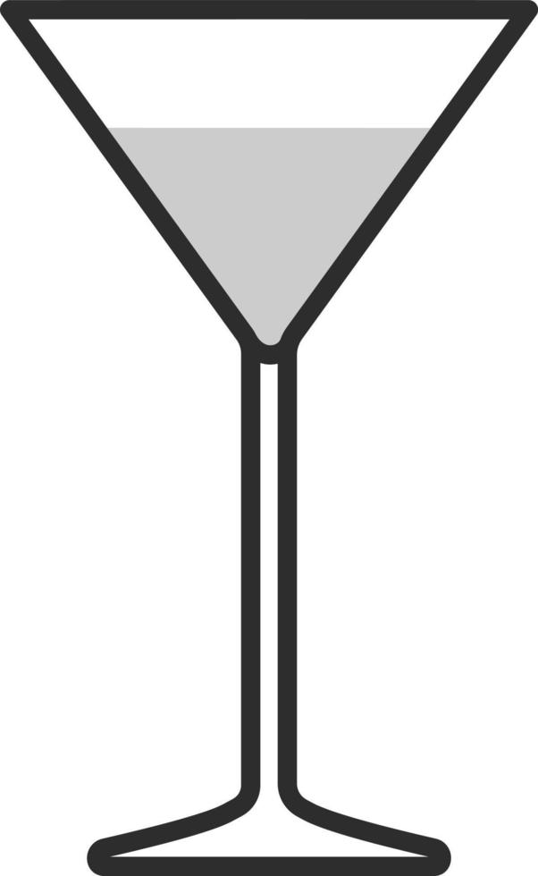 kosmopolitisch coctail glas, illustratie, Aan een wit achtergrond. vector