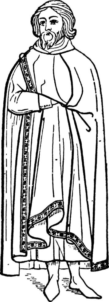 zoon van edward iii, wijnoogst illustratie. vector