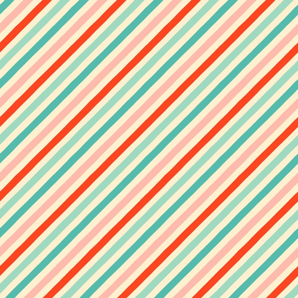 pastel diagonaal snoep streep naadloos patroon. kerstmis, verjaardag, Valentijn partij geschenk inpakken ontwerp, klassiek retro achtergrond. vector