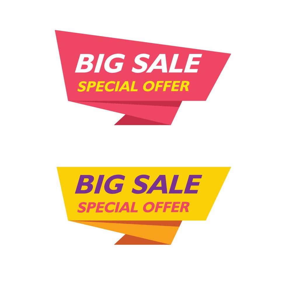banner verkoop vector pictogram illustratie