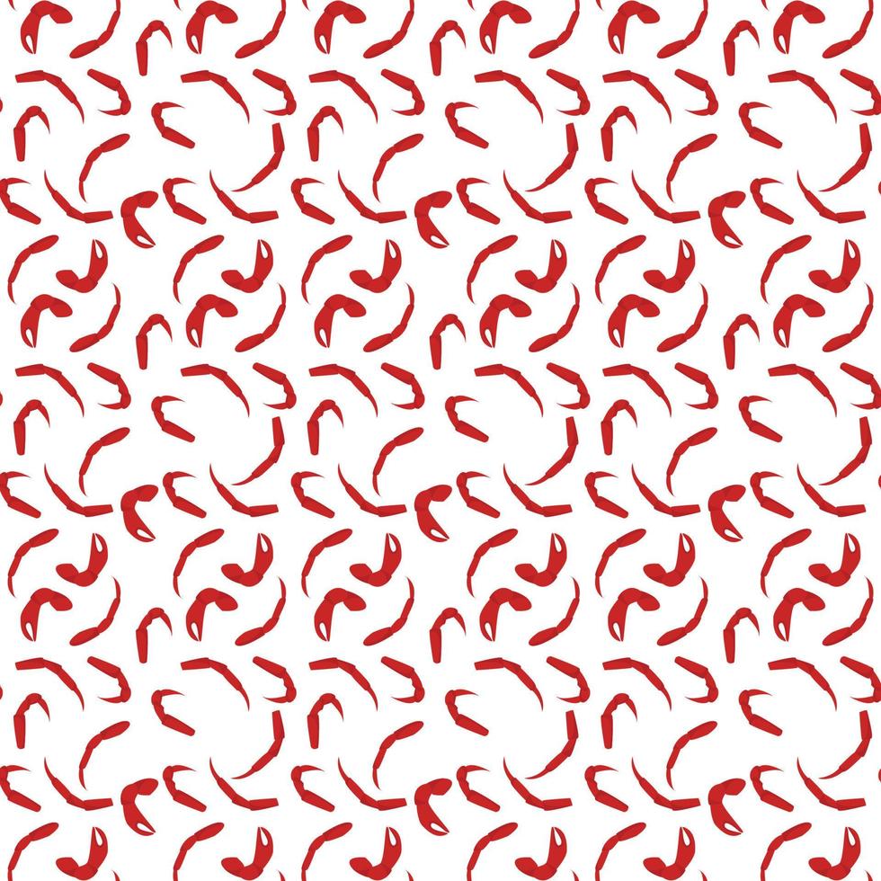 klein krab, naadloos patroon Aan wit achtergrond. vector