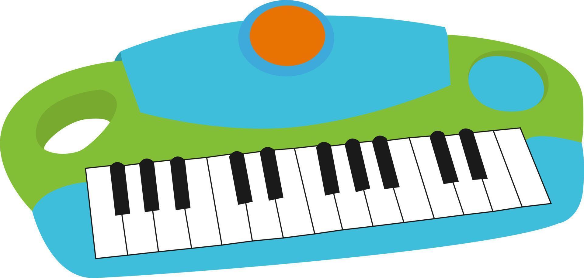 kinderen synthesizer, illustratie, vector Aan wit achtergrond.