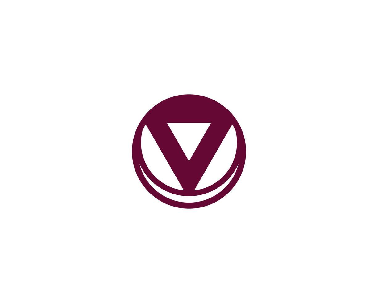 v logo ontwerp vector sjabloon