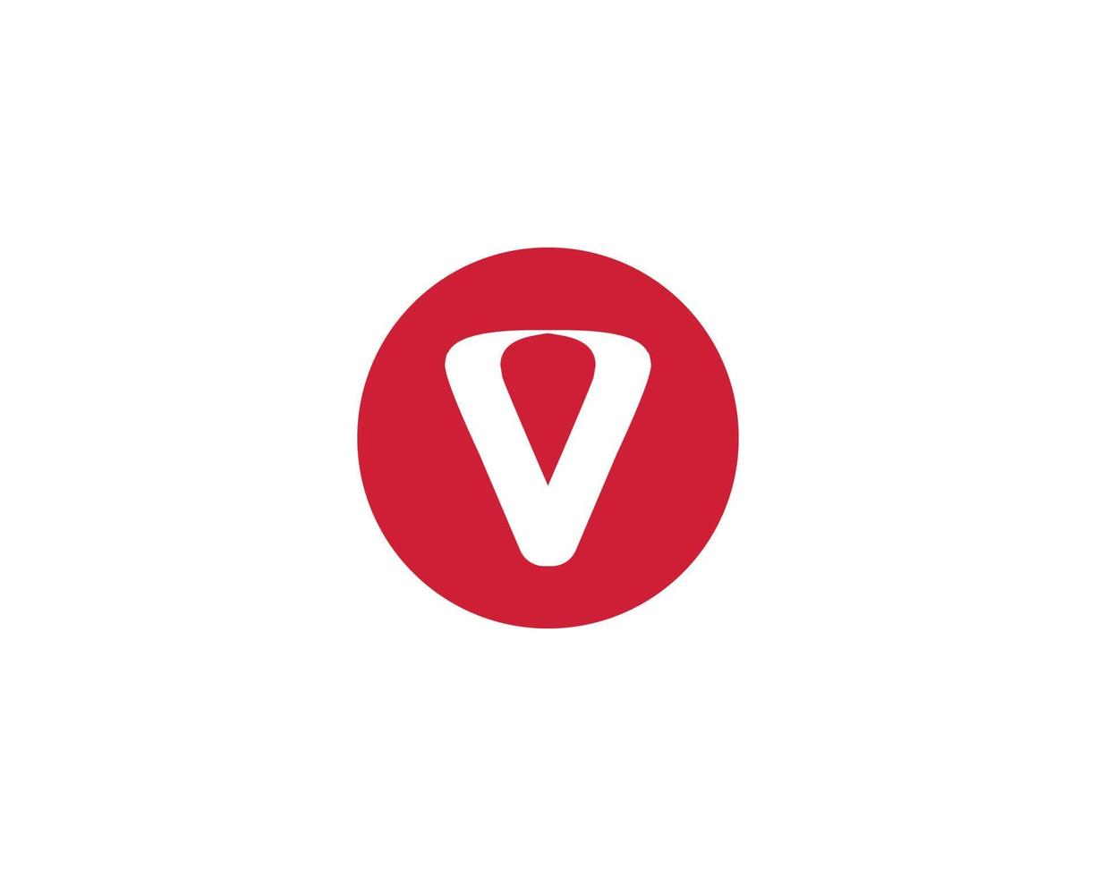 v logo ontwerp vector sjabloon