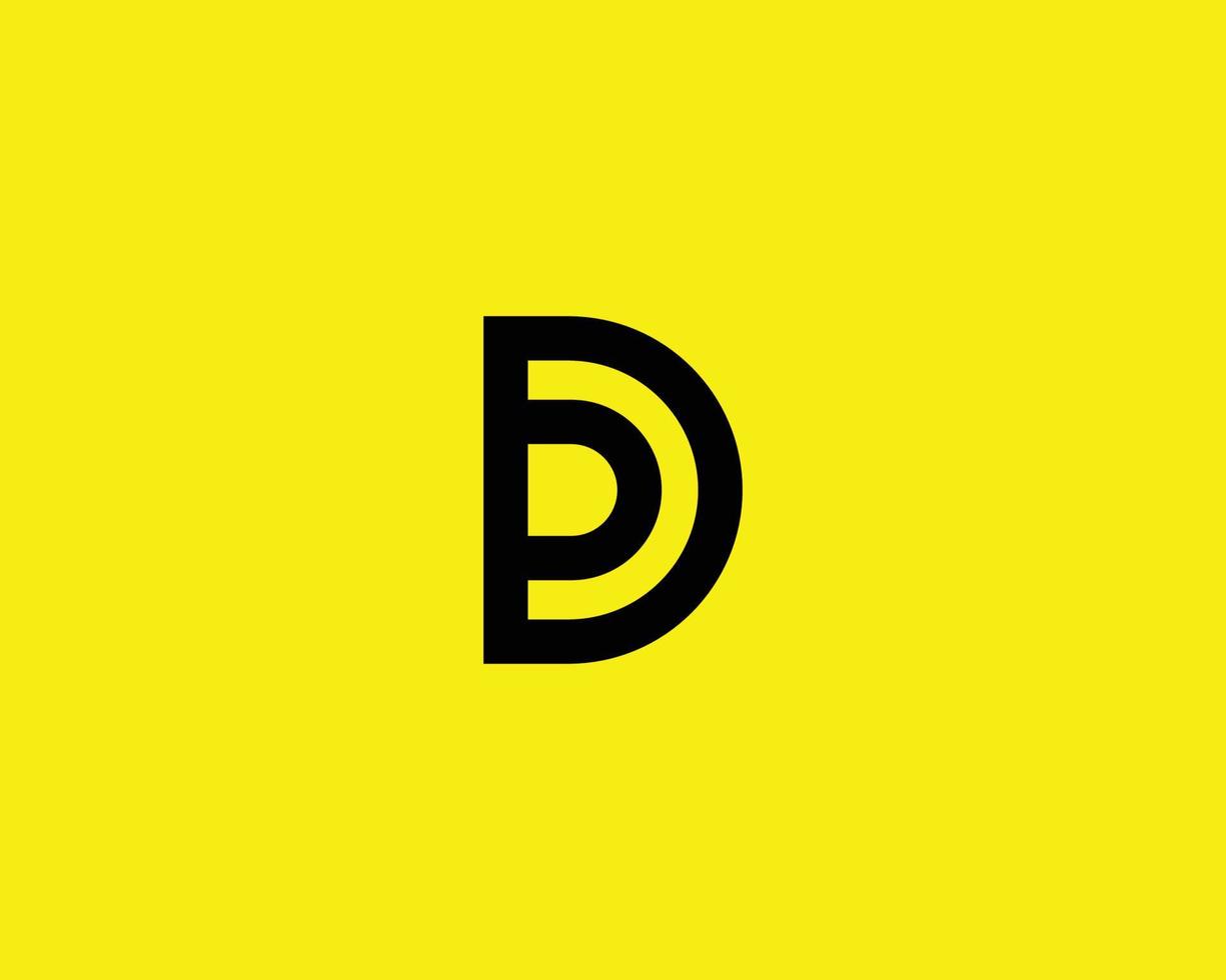 d logo ontwerp vector sjabloon