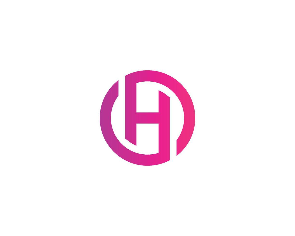 h logo ontwerp vector sjabloon