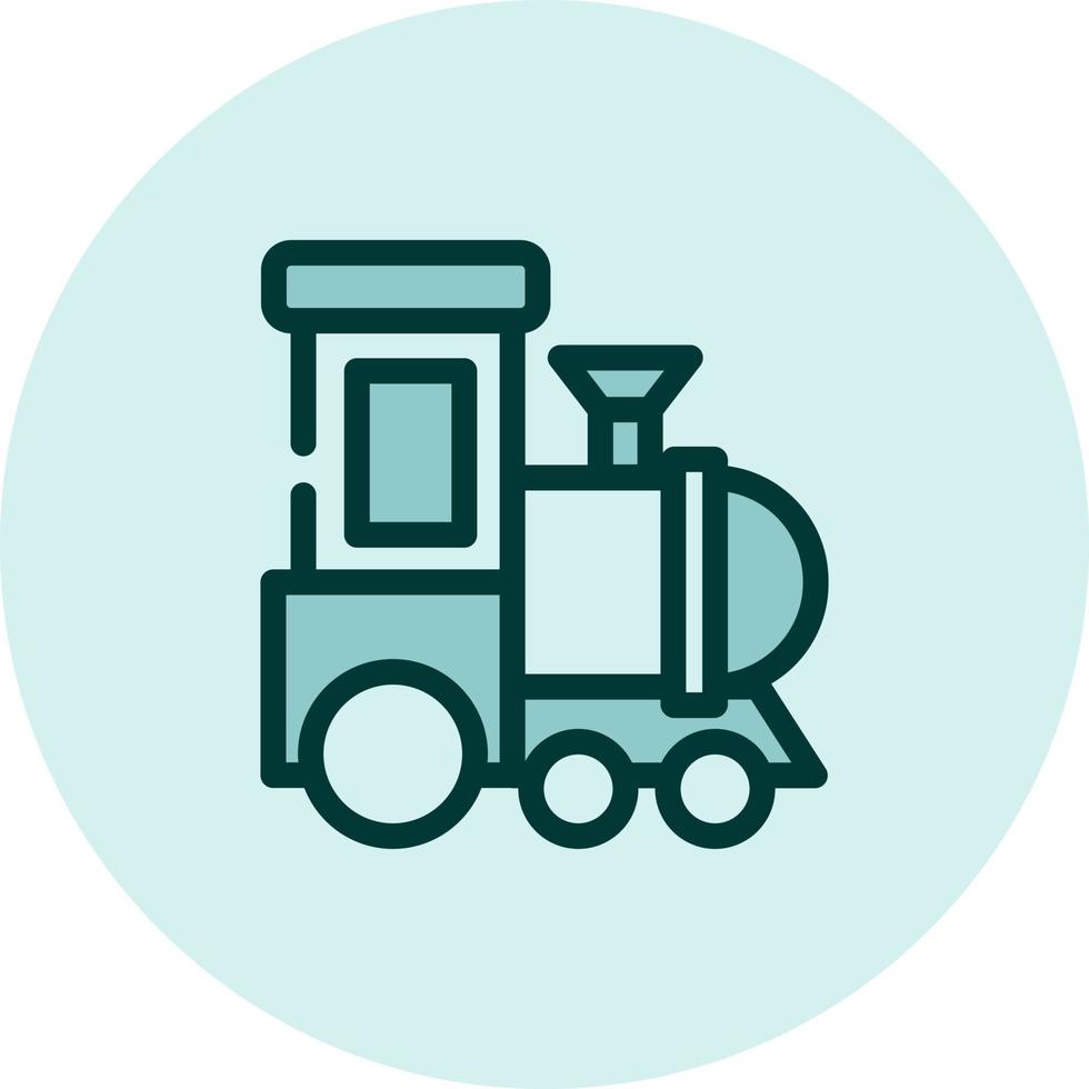 locomotief Aan rails, illustratie, vector Aan een wit achtergrond.