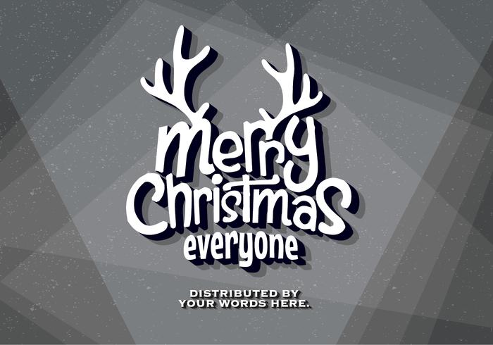 Oude Movie Christmas Wishes Vector