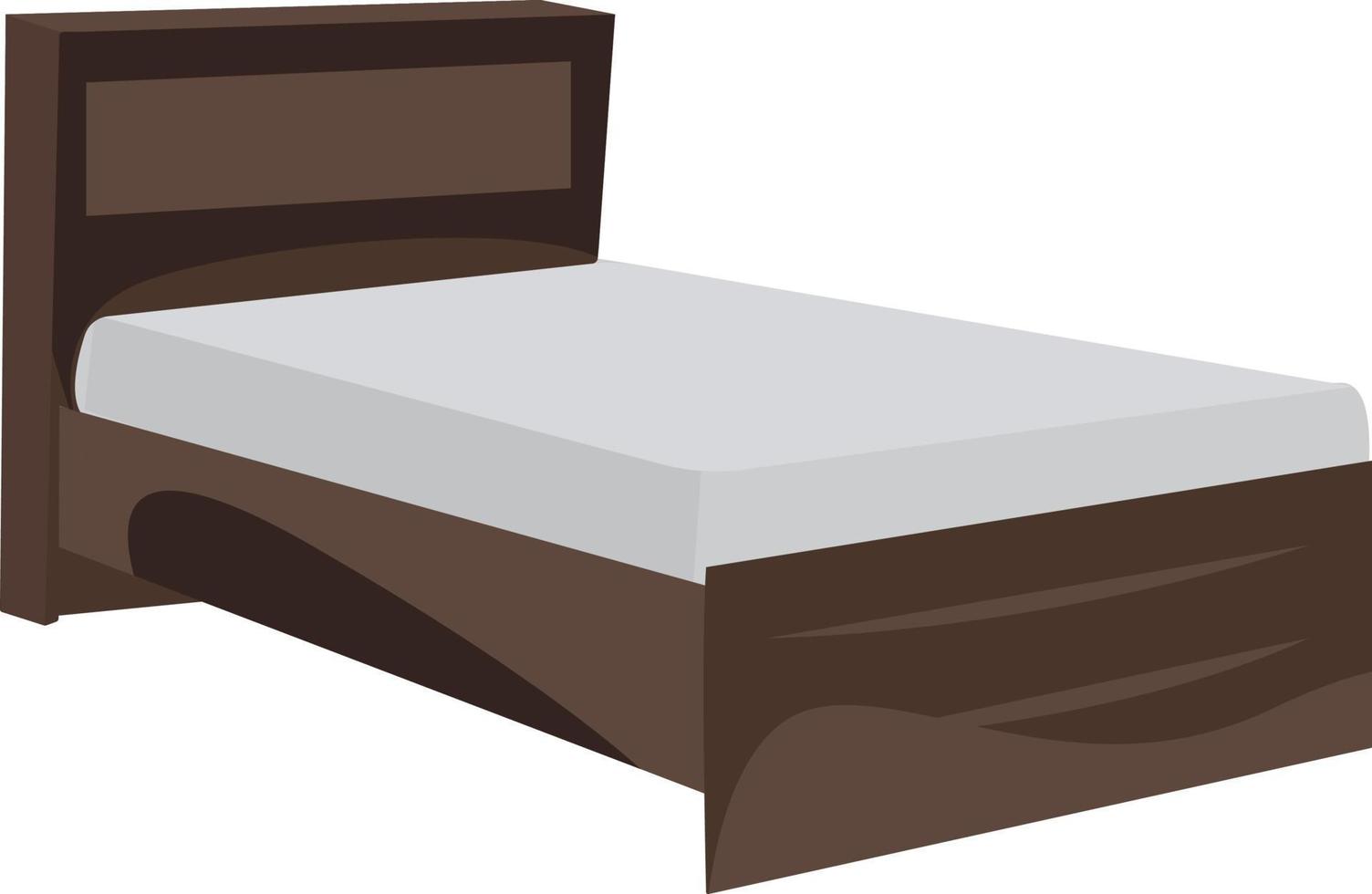 klein bed, illustratie, vector Aan wit achtergrond