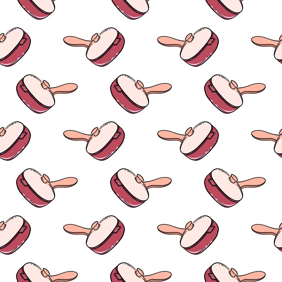 roze pan ,naadloos patroon Aan wit achtergrond. vector