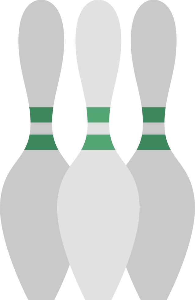 bowling pinnen, illustratie, Aan een wit achtergrond. vector