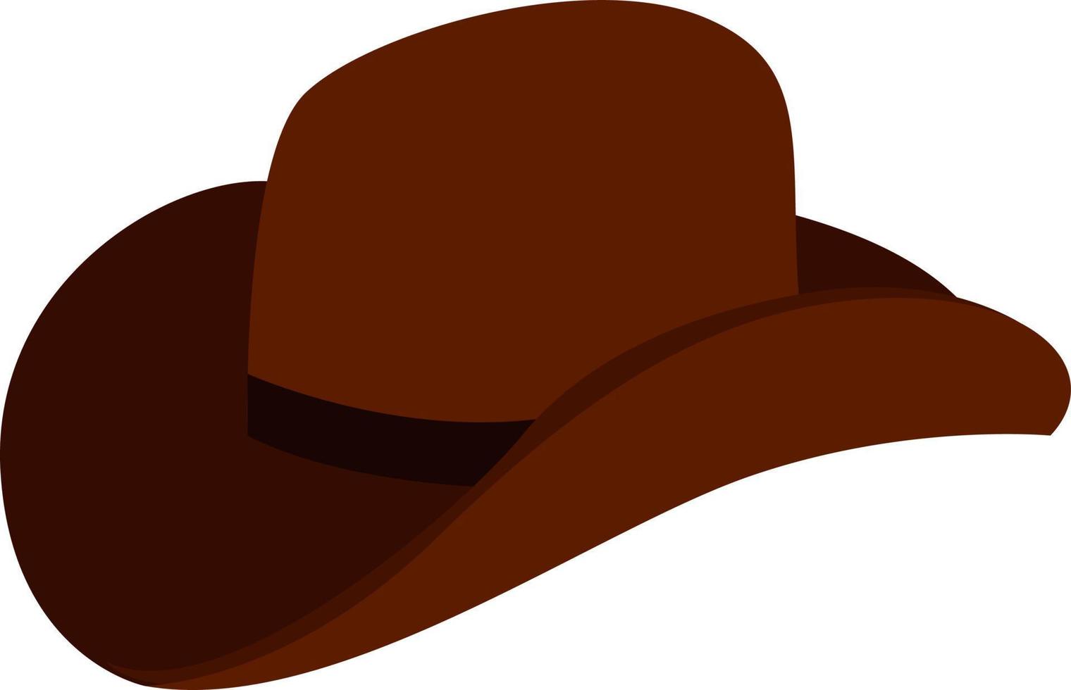 cowboy hoed, illustratie, vector Aan wit achtergrond.