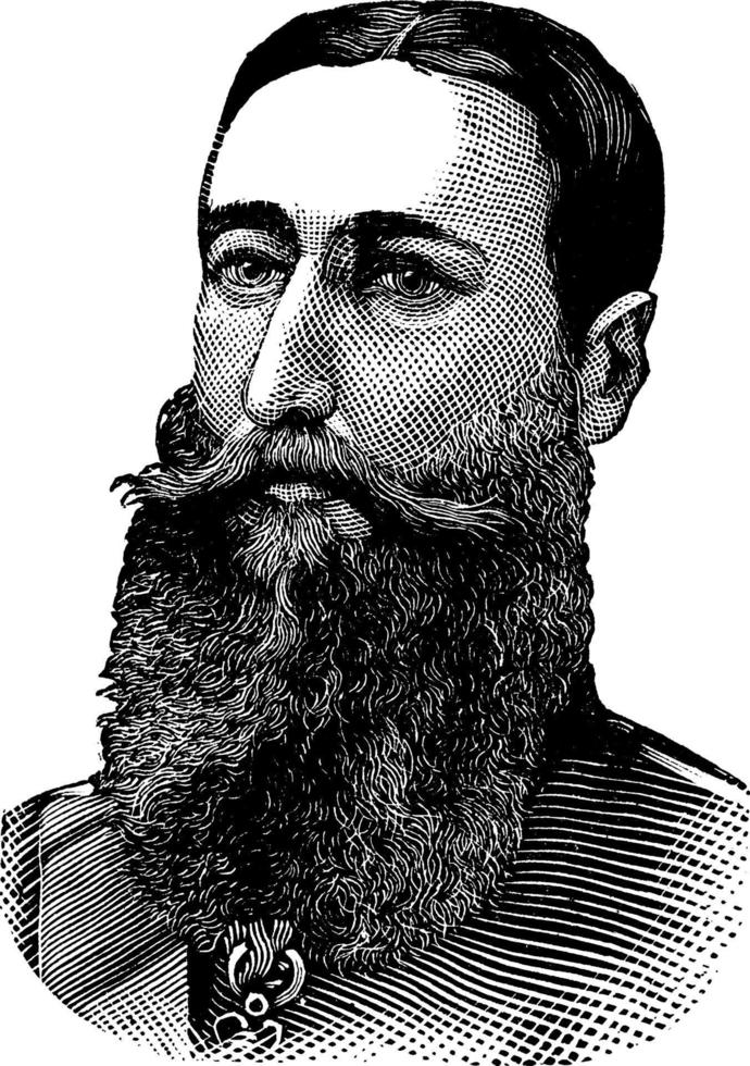 leopold ik, wijnoogst illustratie vector