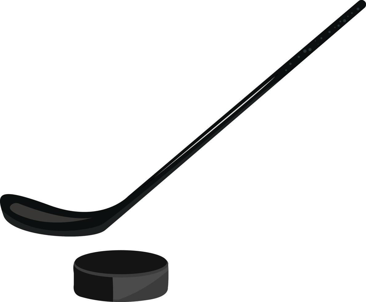 ijs hockey stok, illustratie, vector Aan wit achtergrond