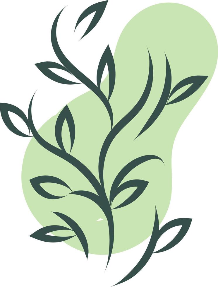 veld- natuur groen gras, illustratie, vector Aan wit achtergrond.