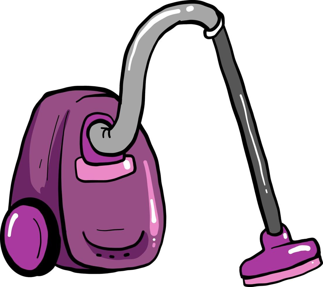 Purper vacuüm, illustratie, vector Aan wit achtergrond