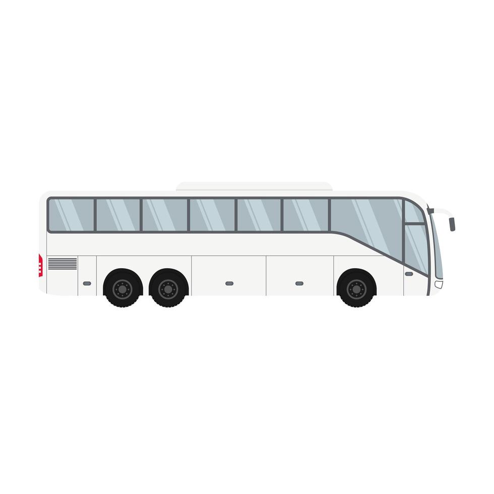 bus met één verdieping voor vervoer en reizen vector