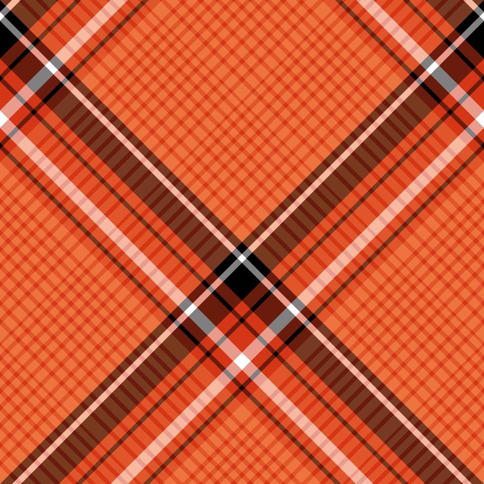 naadloos patroon in mooi helder oranje, zwart en wit kleuren voor plaid, kleding stof, textiel, kleren, tafelkleed en andere dingen. vector afbeelding. 2