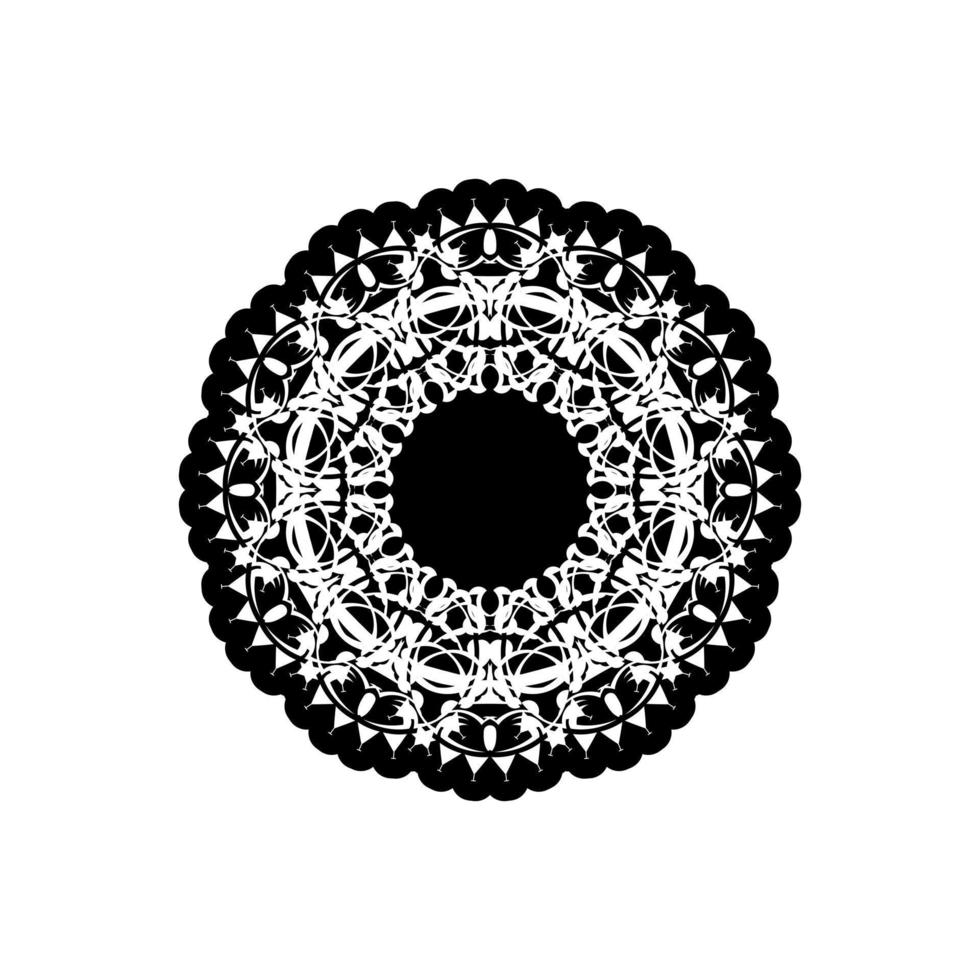 circulaire patroon in het formulier van mandala met bloem voor henna, mehndi, tatoeëren, decoratie. decoratief ornament in etnisch oosters stijl. schets tekening hand- trek vector illustratie.