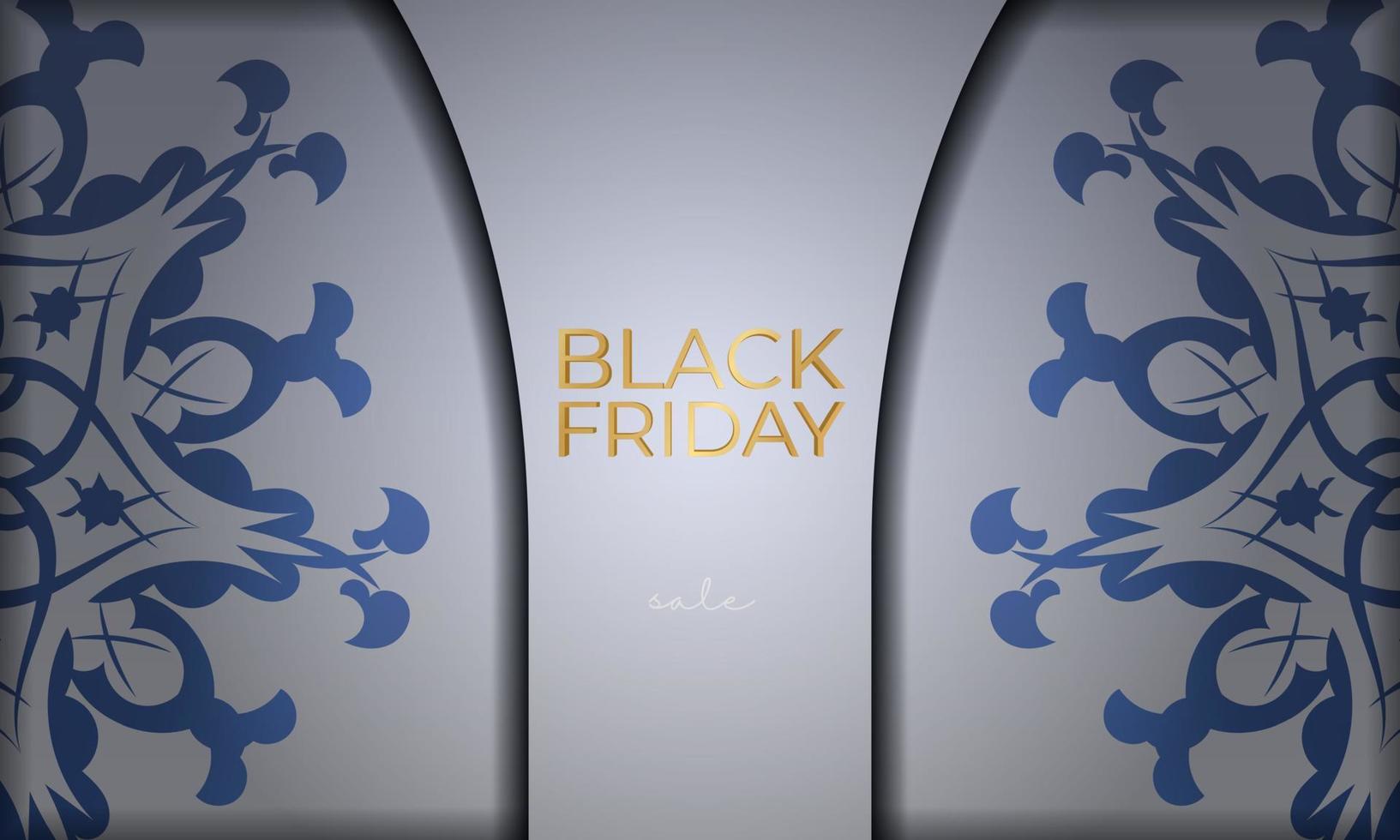 beige kleur zwart vrijdag partij poster met wijnoogst patroon vector