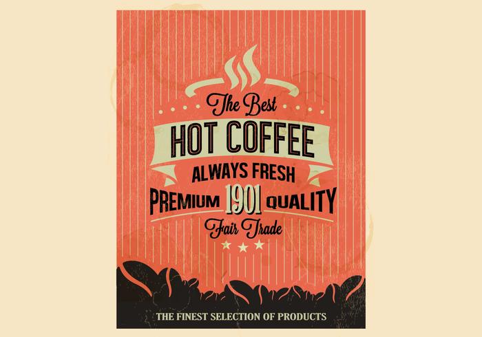 Premium kwaliteit koffie vector