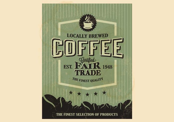 Bosrijke koffie vector