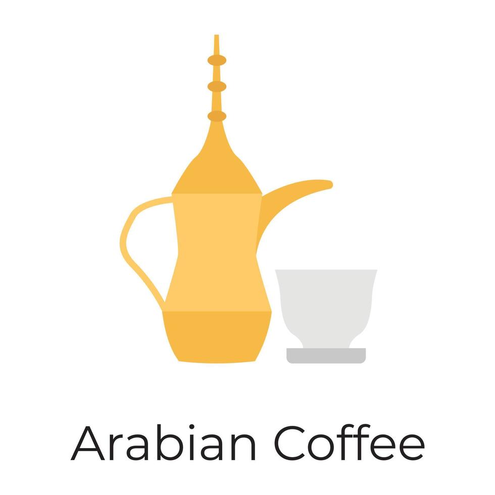 modieus Arabisch koffie vector