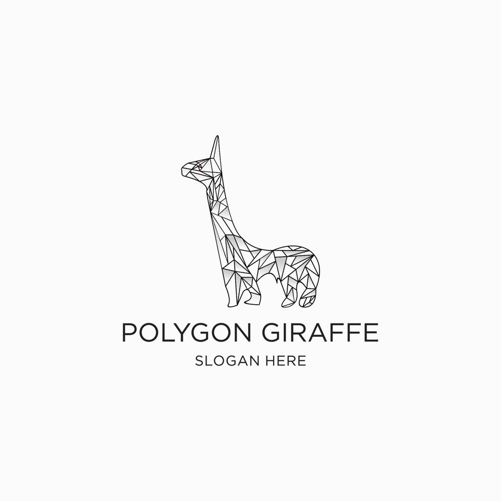 giraffe logo ontwerp icoon sjabloon vector