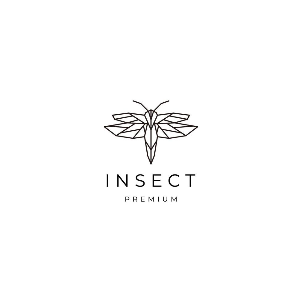insect logo vector icoon ontwerp sjabloon