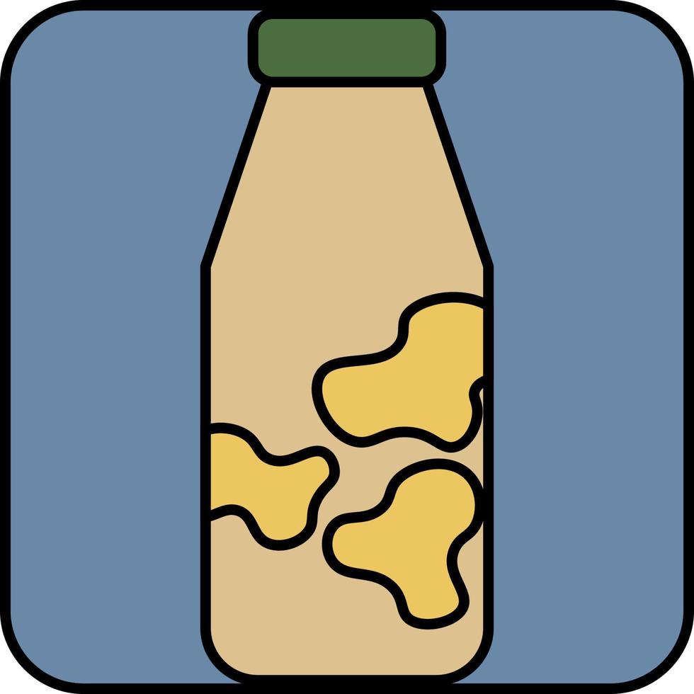 fles van melk, illustratie, vector, Aan een wit achtergrond. vector