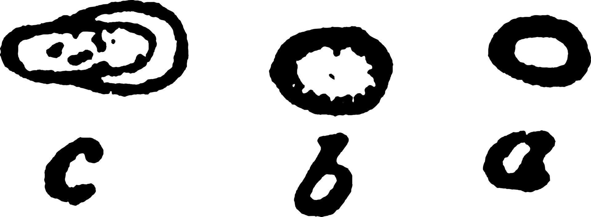 clostridium of clostridium boter, wijnoogst illustratie. vector