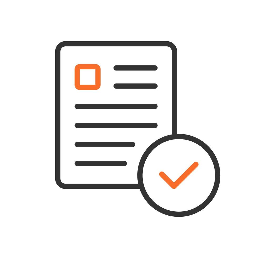checklist verslag doen van icoon vector illustratie