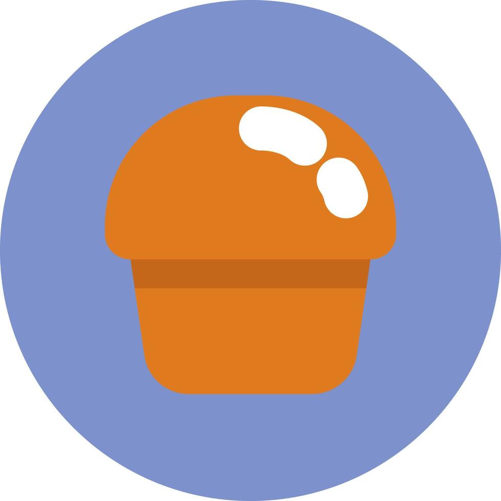 ontbijt muffin, illustratie, vector Aan een wit achtergrond.
