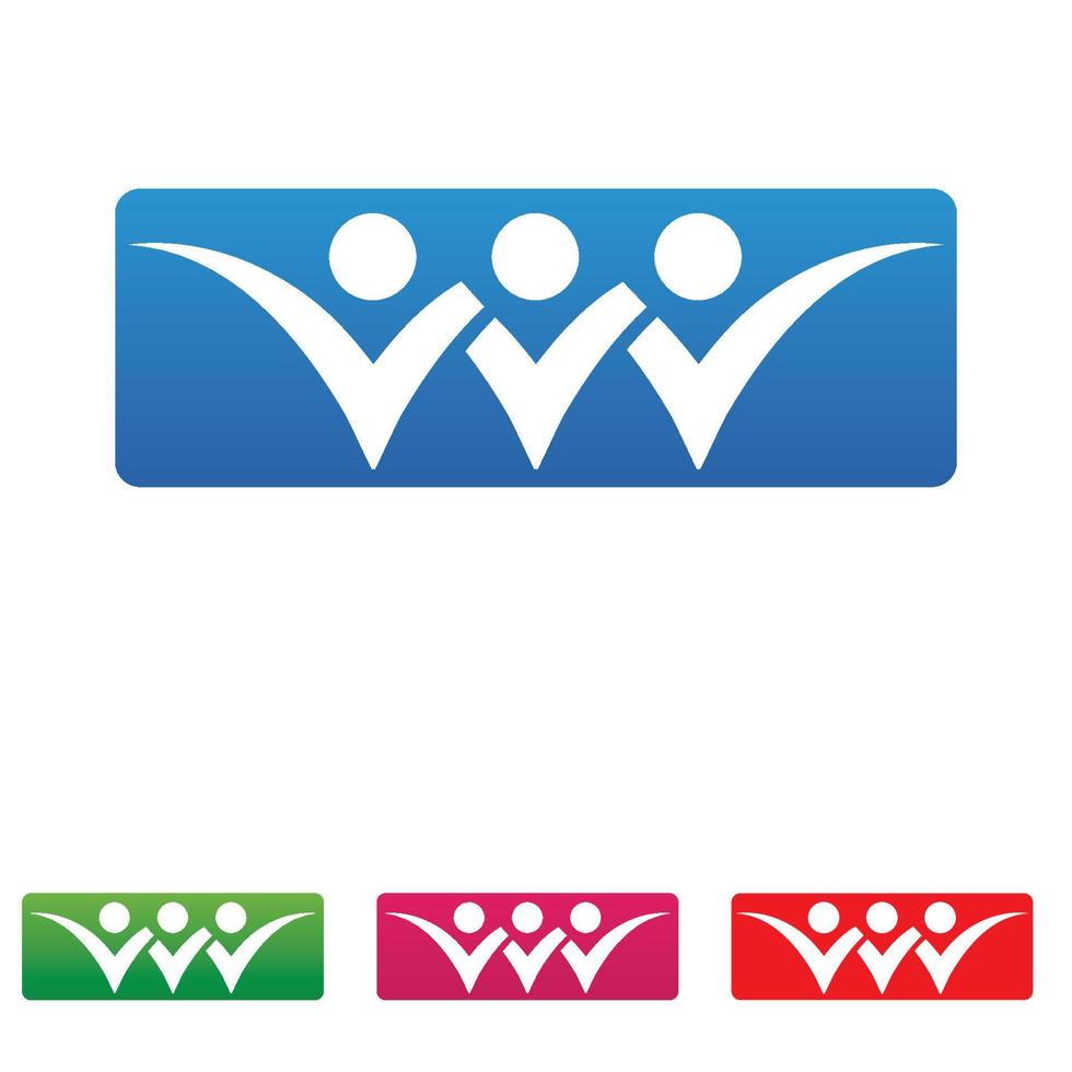 mensen team gemeenschap groep logo, netwerk en sociaal icoon vector