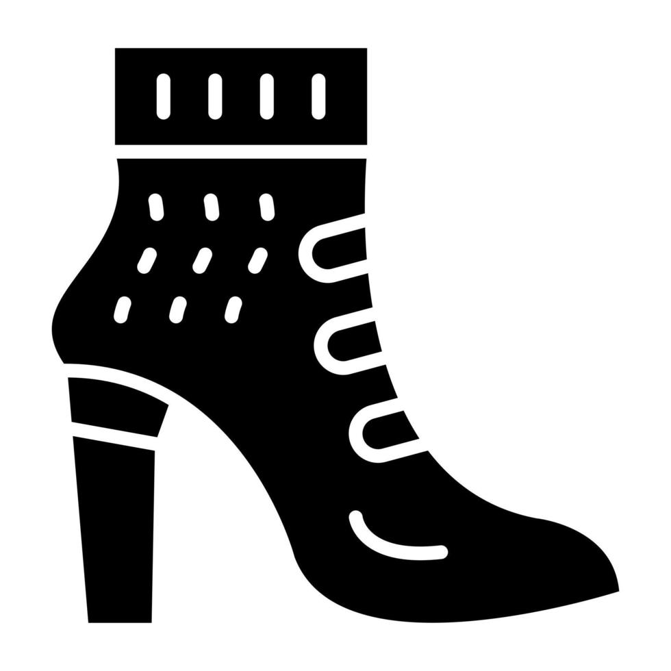 Dames schoenen icoon stijl vector