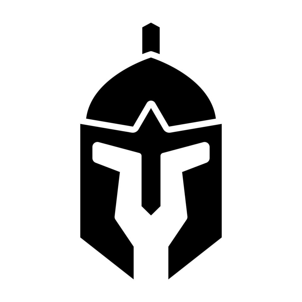 Romeins helm icoon stijl vector