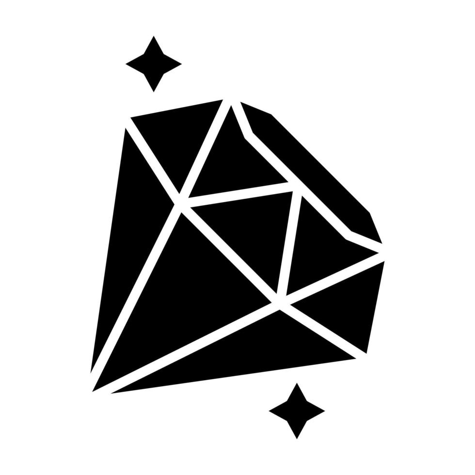 diamant pictogramstijl vector