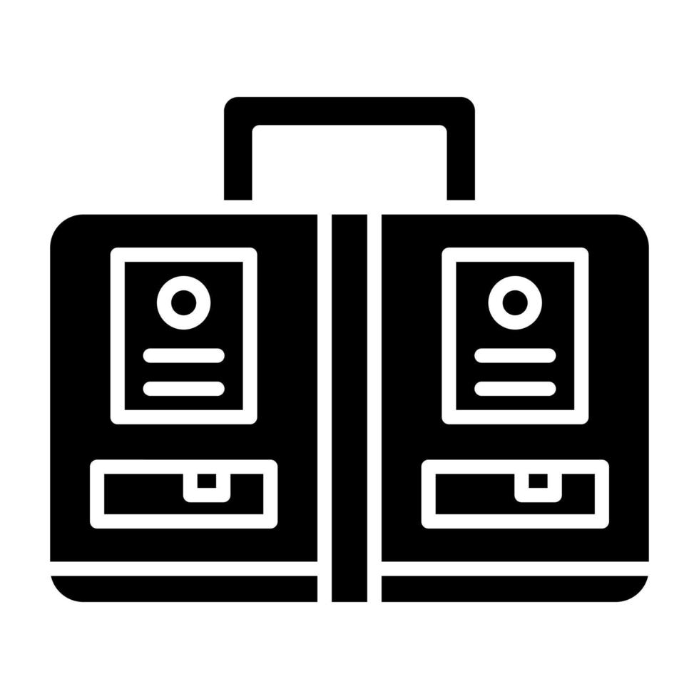 bagage pictogramstijl vector