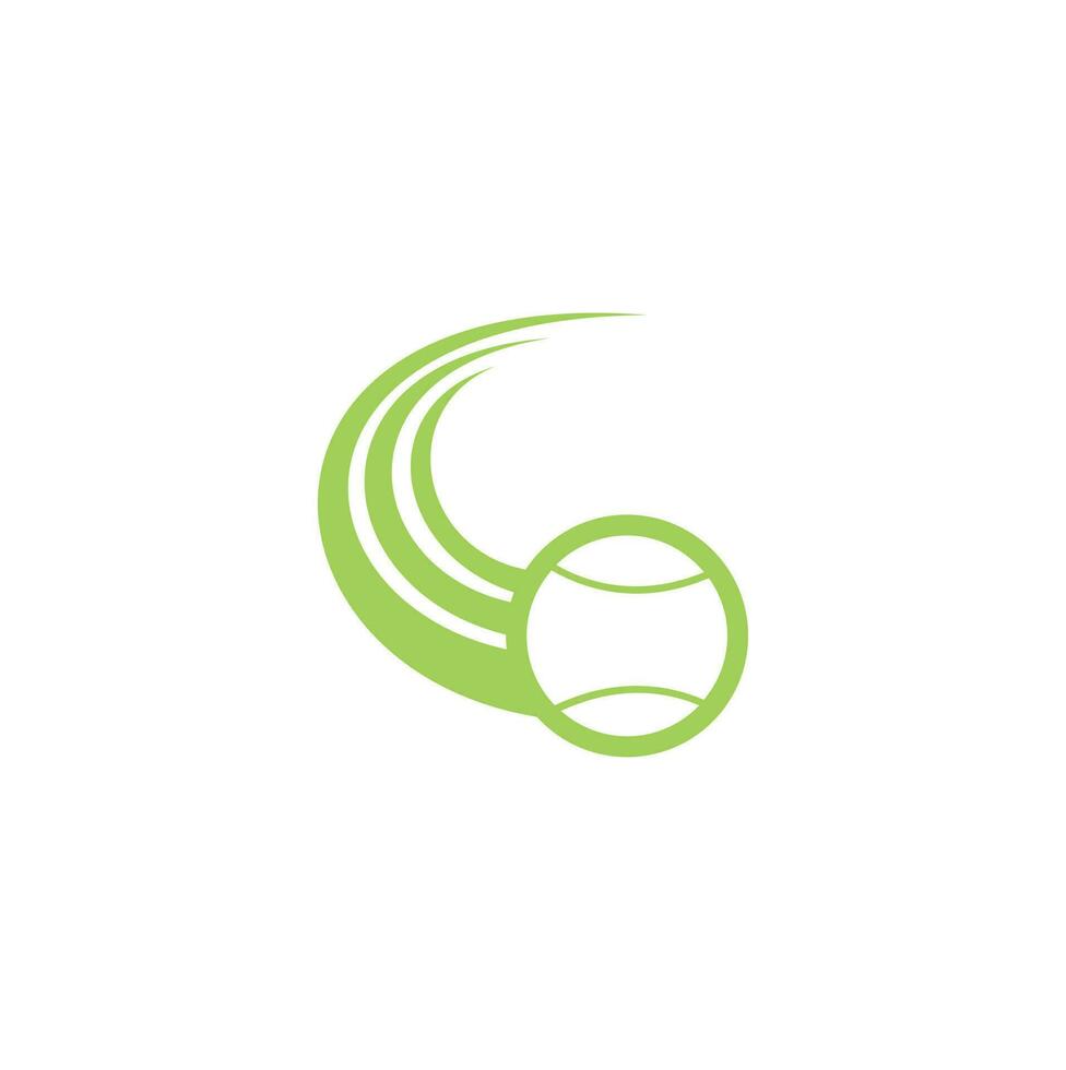 tennis bal logo. tennis logo ontwerp. vector