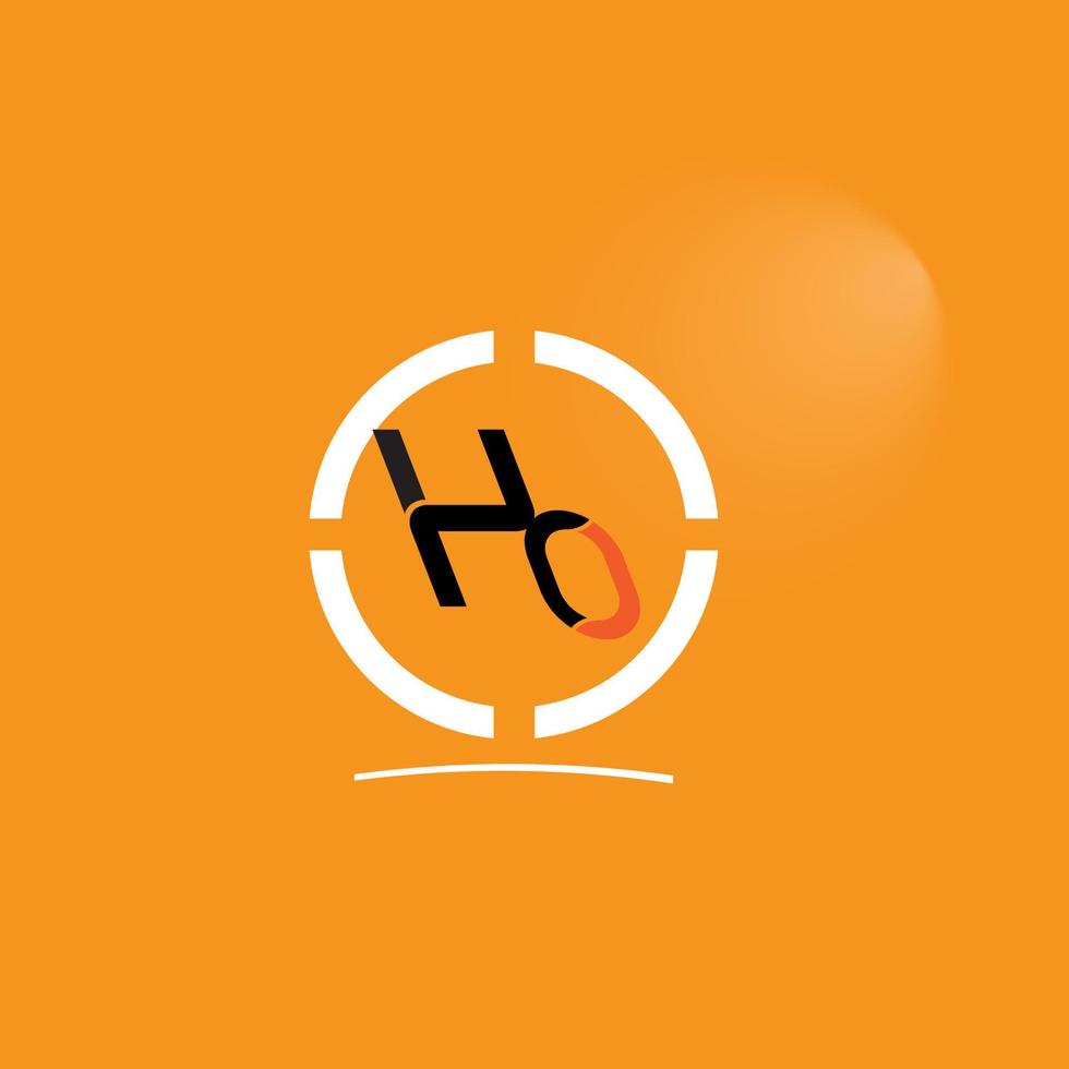 ho tekst logo vector