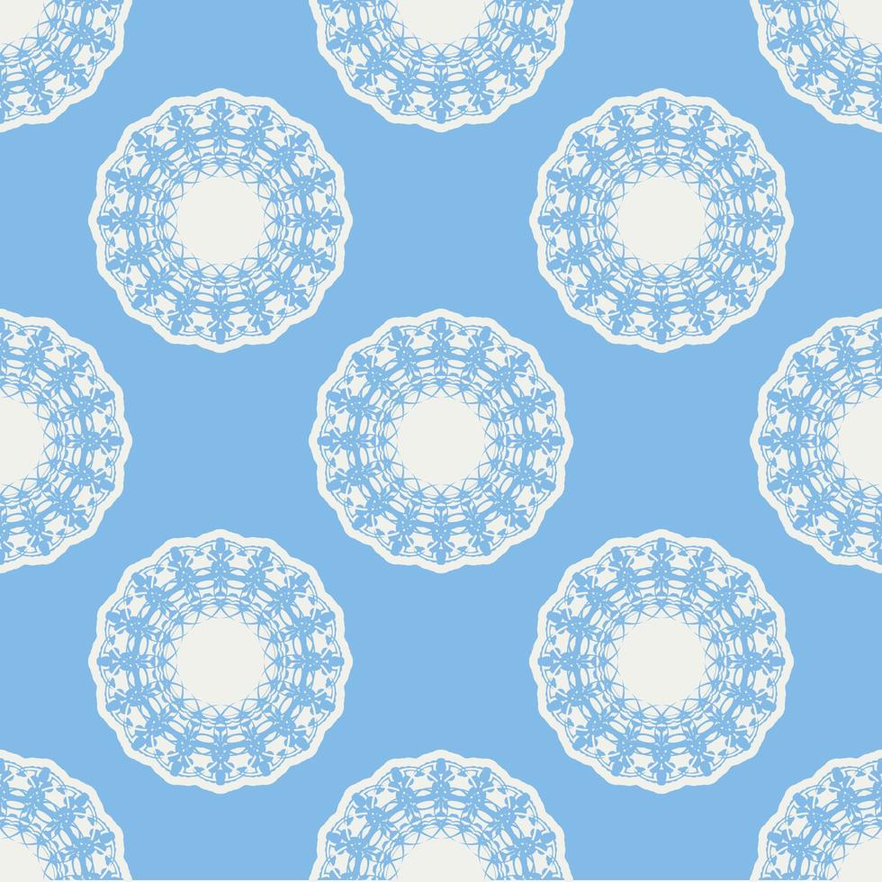 vierpas meetkundig naadloos patroon, achtergrond, vector illustratie in munt blauw, zacht turkoois kleur en wit.