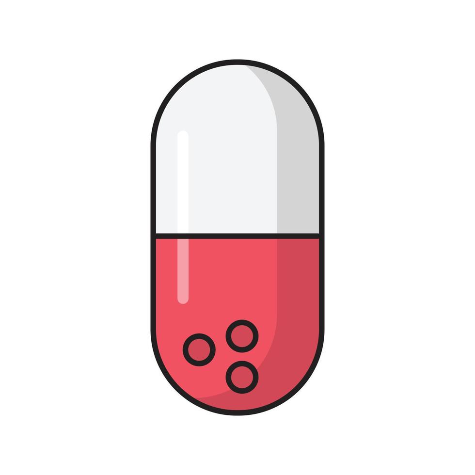 capsule vectorillustratie op een background.premium kwaliteit symbolen.vector pictogrammen voor concept en grafisch ontwerp. vector