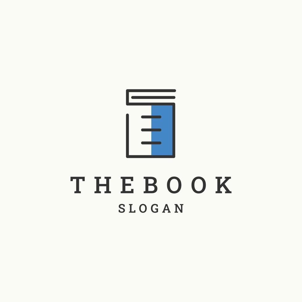 het boek logo pictogram ontwerp sjabloon vectorillustratie vector