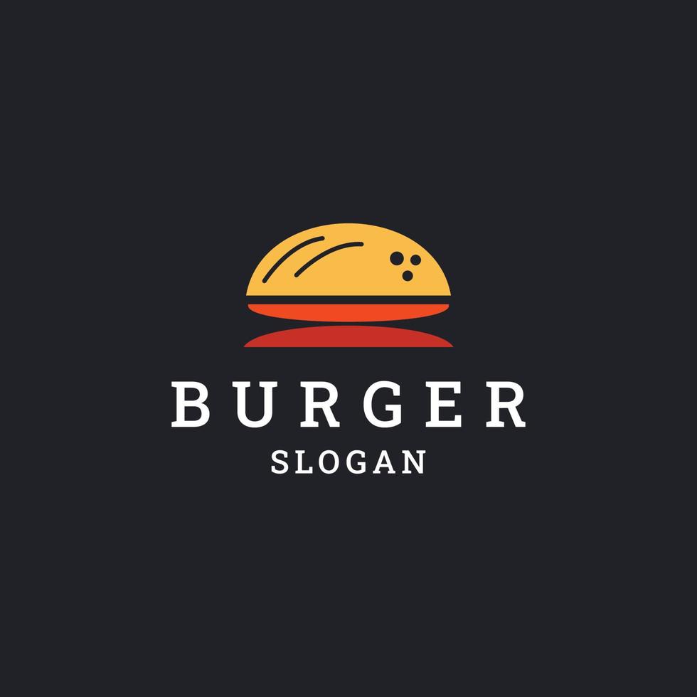 hamburger logo icoon ontwerp sjabloon vector illustratie