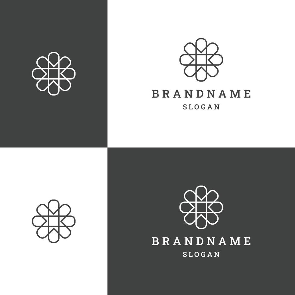 brief X plus of bloem logo icoon ontwerp sjabloon vector illustratie