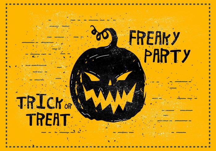 Freaky Halloween Vectorillustratie vector