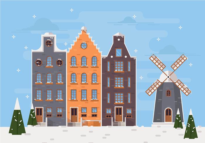 Kerstmis Nederland Vector