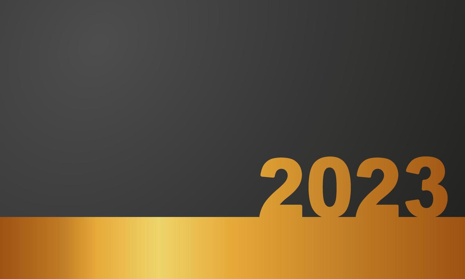 2023 gelukkig nieuwjaar achtergrondontwerp. wenskaart, spandoek, poster. vectorillustratie. vector