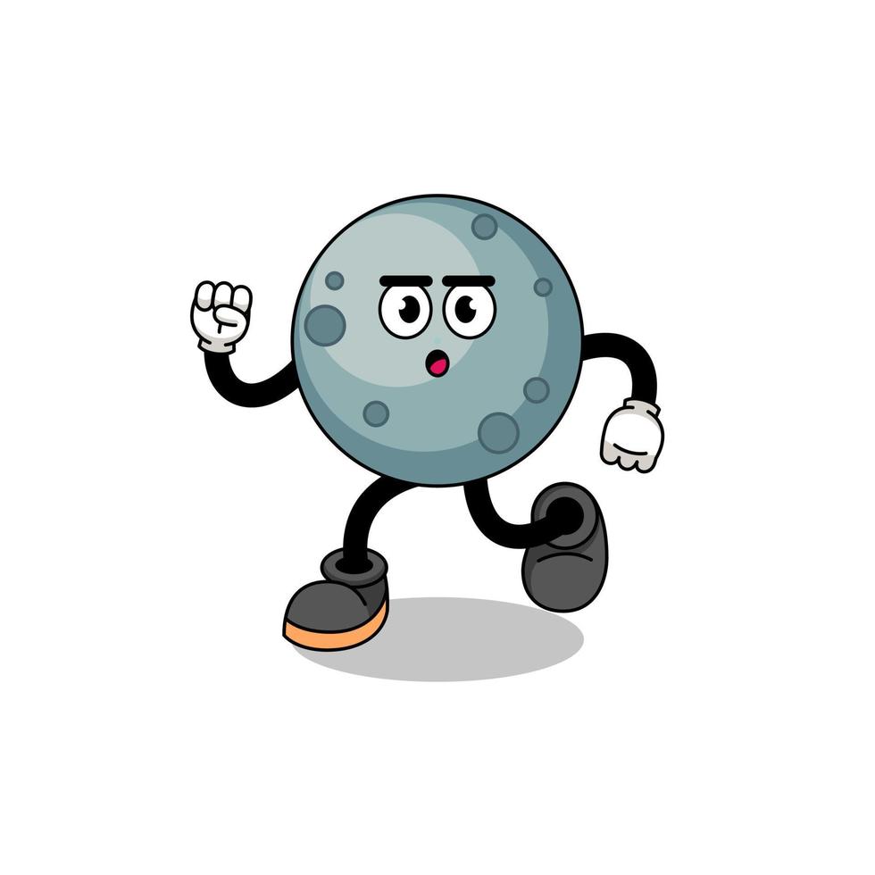 rennen asteroïde mascotte illustratie vector