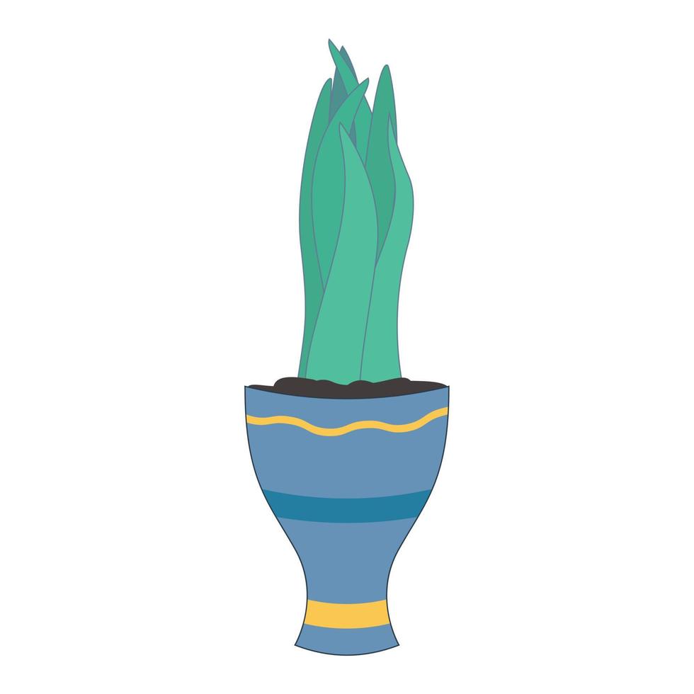 kamerplant in bloempot vector